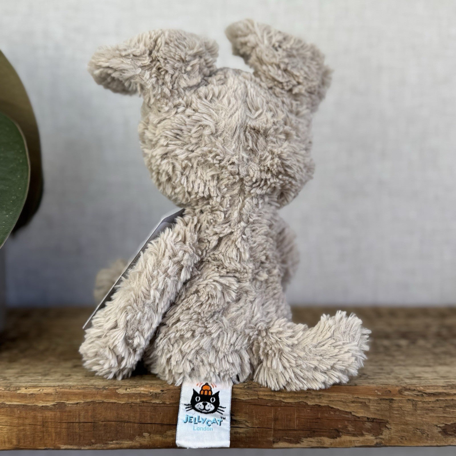 Jellycat Beige Iggle Squiggle Mumble Bunny Rabbit - Small Textured Beanie 10"