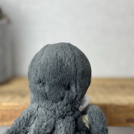 Jellycat Baby Inky Octopus - Tiny Black Octopus - Small Octopus Beanie 5”