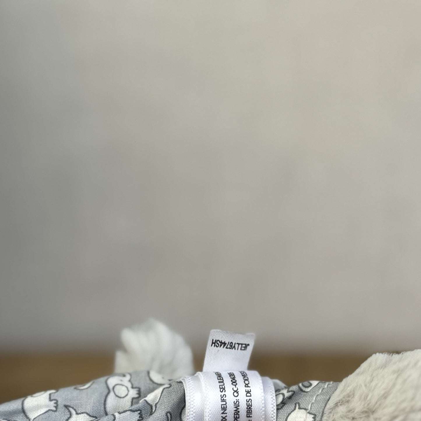 Jellycat Bedtime Elephant Soother - Grey Elephant In Pyjamas Soother Blanket