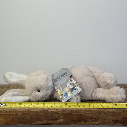Jellycat Nibbles Bunny Beige - Rare/Retired Fluffy Bunny Small Size 10"