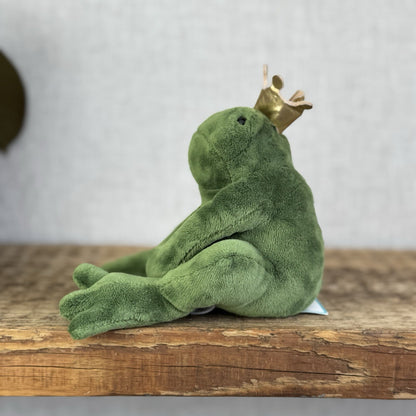 Jellycat Little Frederick Green Frog Prince Gold Crown - New With Tags 