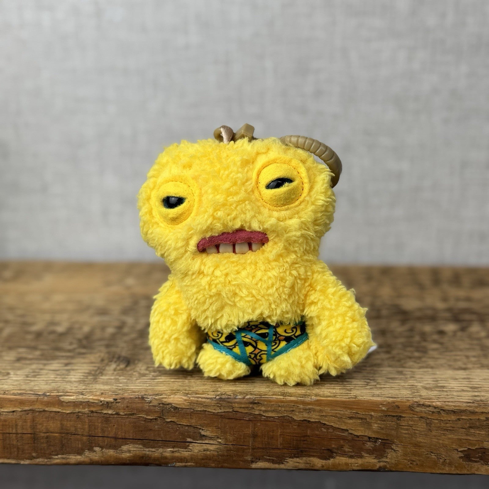 Fuggler Keychain - Funny Ugly Monster Keyring Squidge Budgie Fug Keyring Mini 5"