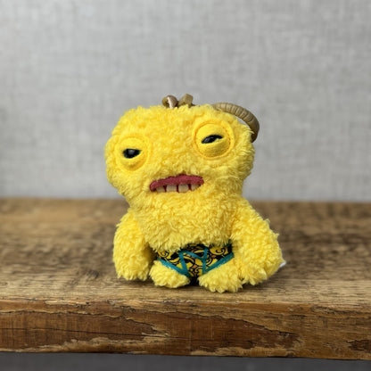 Fuggler Keychain - Funny Ugly Monster Keyring Squidge Budgie Fug Keyring Mini 5"