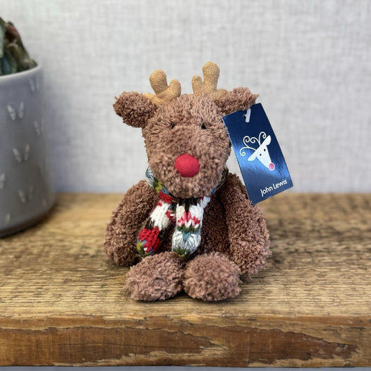 John Lewis Christmas Mini Cozy Reindeer - Knitted Jumper (Jellycat Collab)