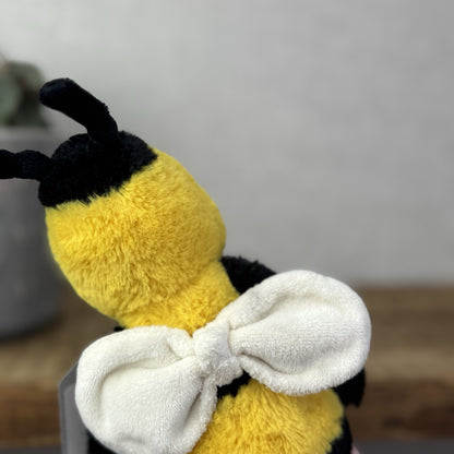 Jellycat Small Bashful Bee - First Edition Fluffy Antennae & Wings Small 8"