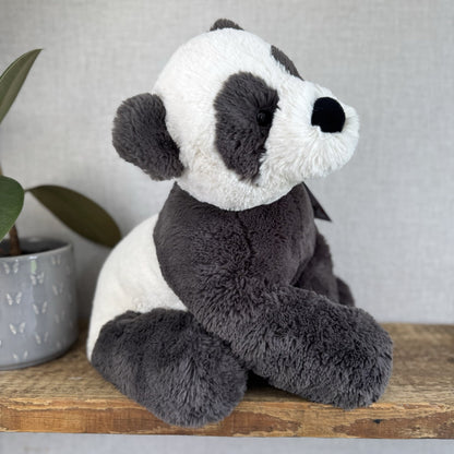 Jellycat Large Huggady Panda - Big Floppy Panda Beanie Rare/Retired 26"