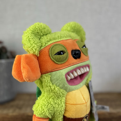 Fuggler X Teenage Mutant Ninja Turtles Michelangelo Soft Toy Retired Monster 