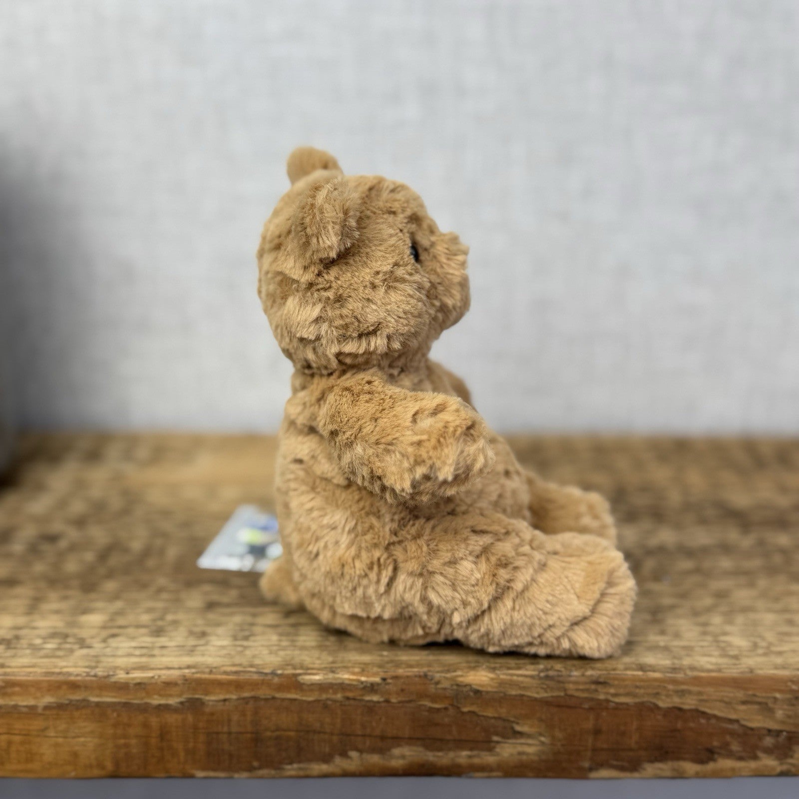 Jellycat Tiny Bartholemew Bear - Tiny Bear Jellycat Beanie Light Brown 7"
