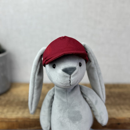 Jellycat Hip Hop Bunny - Grey Bunny Baseball Cap Rare Retired New With Tags