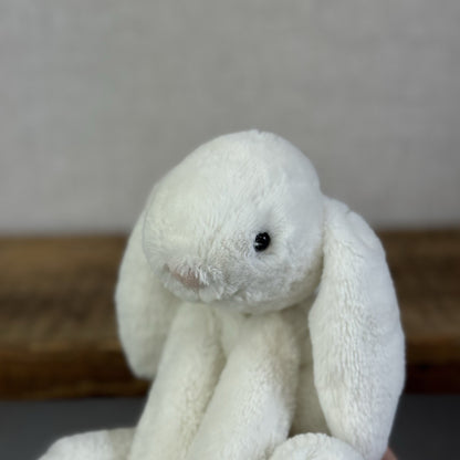 Jellycat SMALL White Smudge Bunny Rabbit - White Company White Bunny Smudge 10”