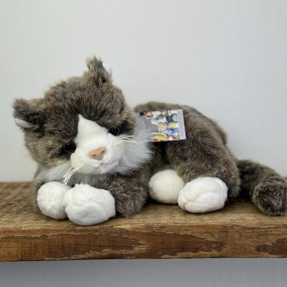 TY Classic Cat - O‘’malley The Cat Tortoise Brown/grey Mix Beanie Kitten Rare
