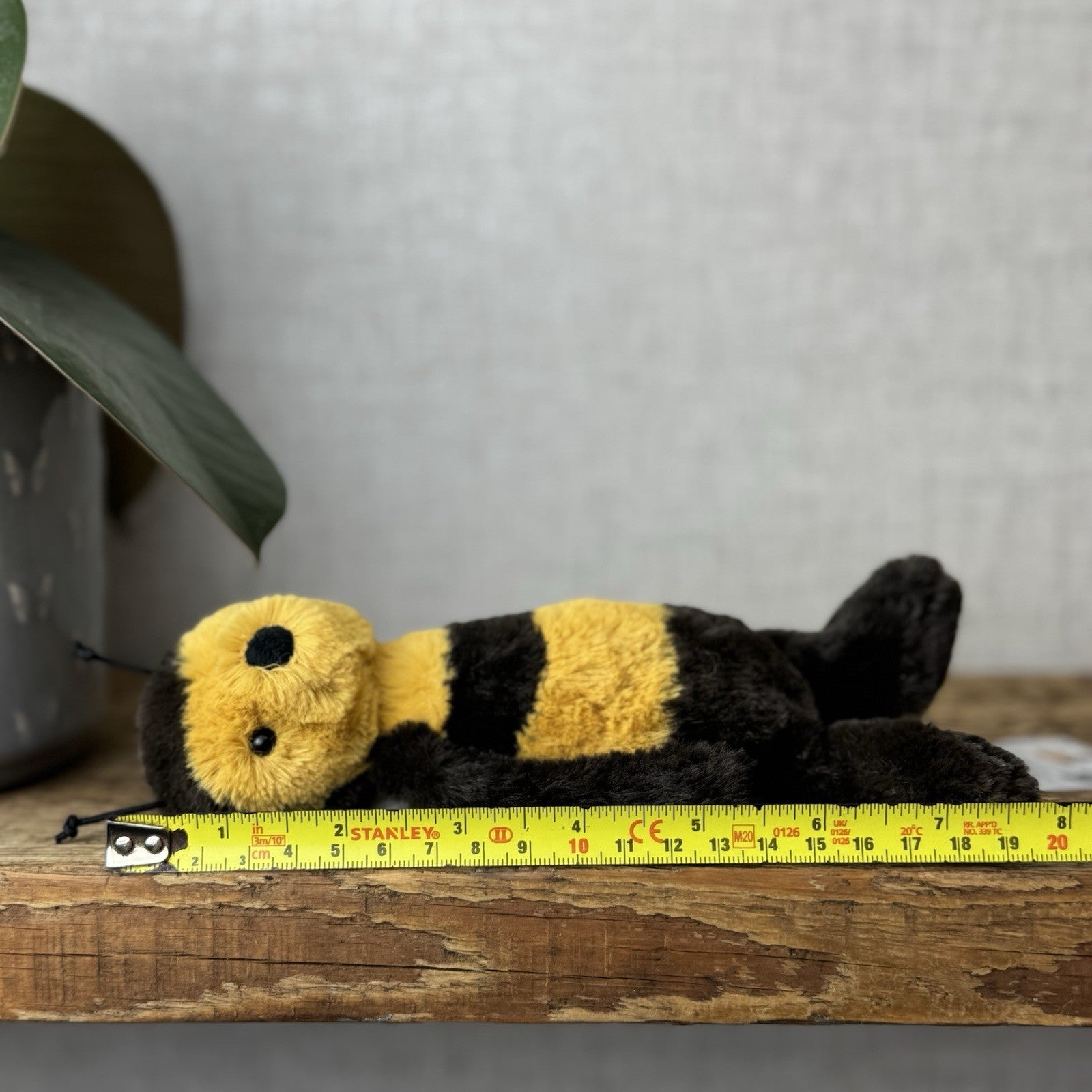 Jellycat Small Bashful Bee - Bumble Bee Plush Beanie Insect Soft Toy Retired 8”