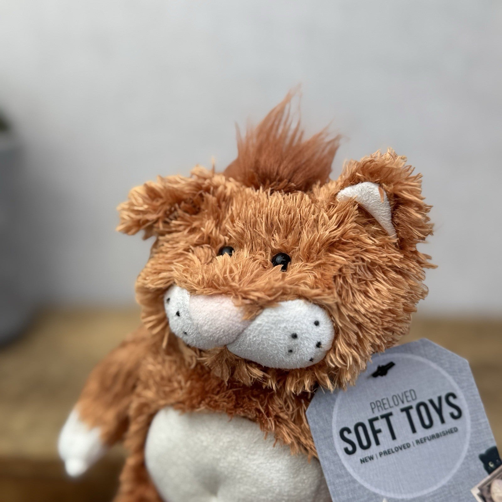 Jellycat Fred The Alley Cat - Vintage Ginger Scruffy Cat Soft Toy Collectible 8"