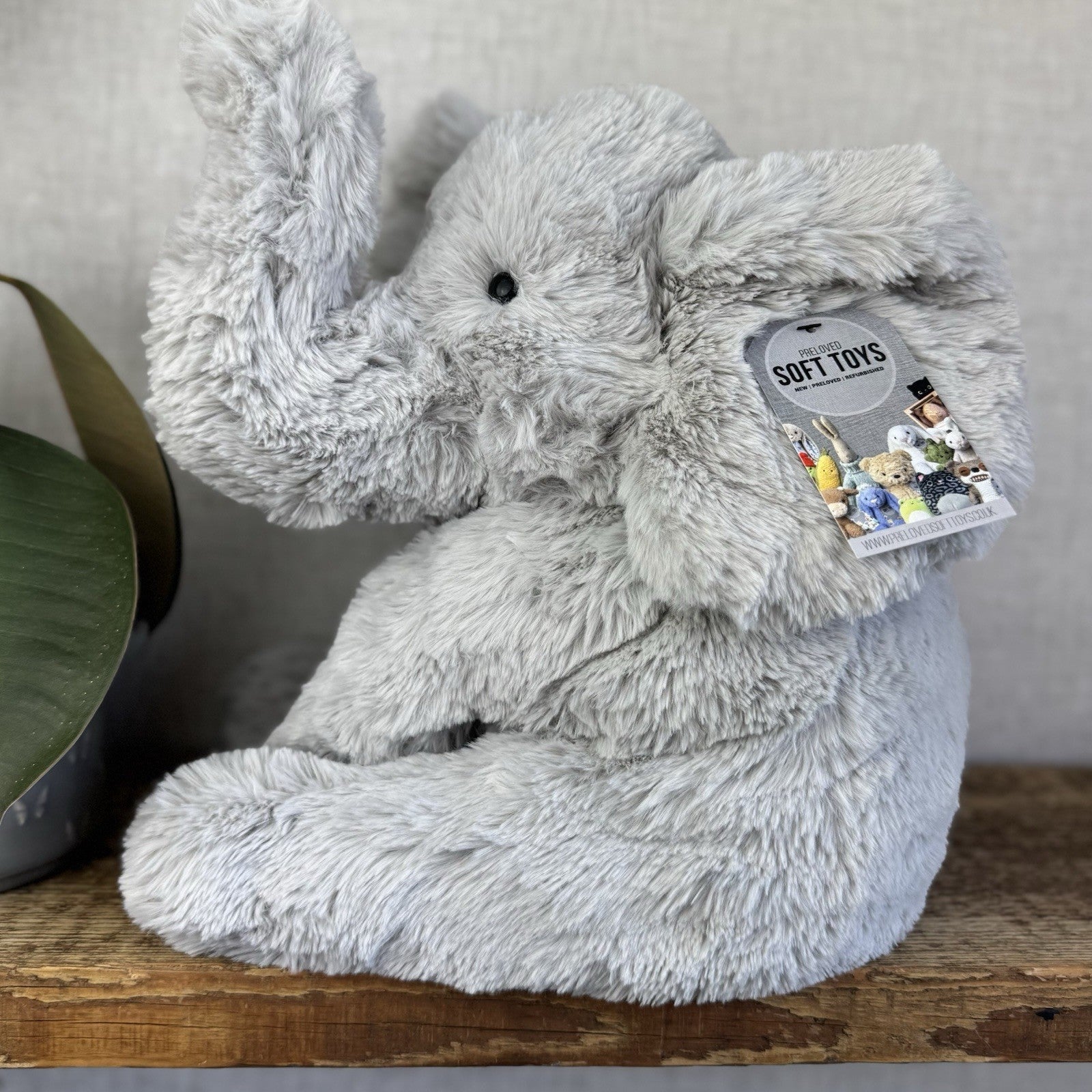 Jellycat Wanderlust Elly - Large Super Soft Floppy Elephant Jellycat Beanie 16”