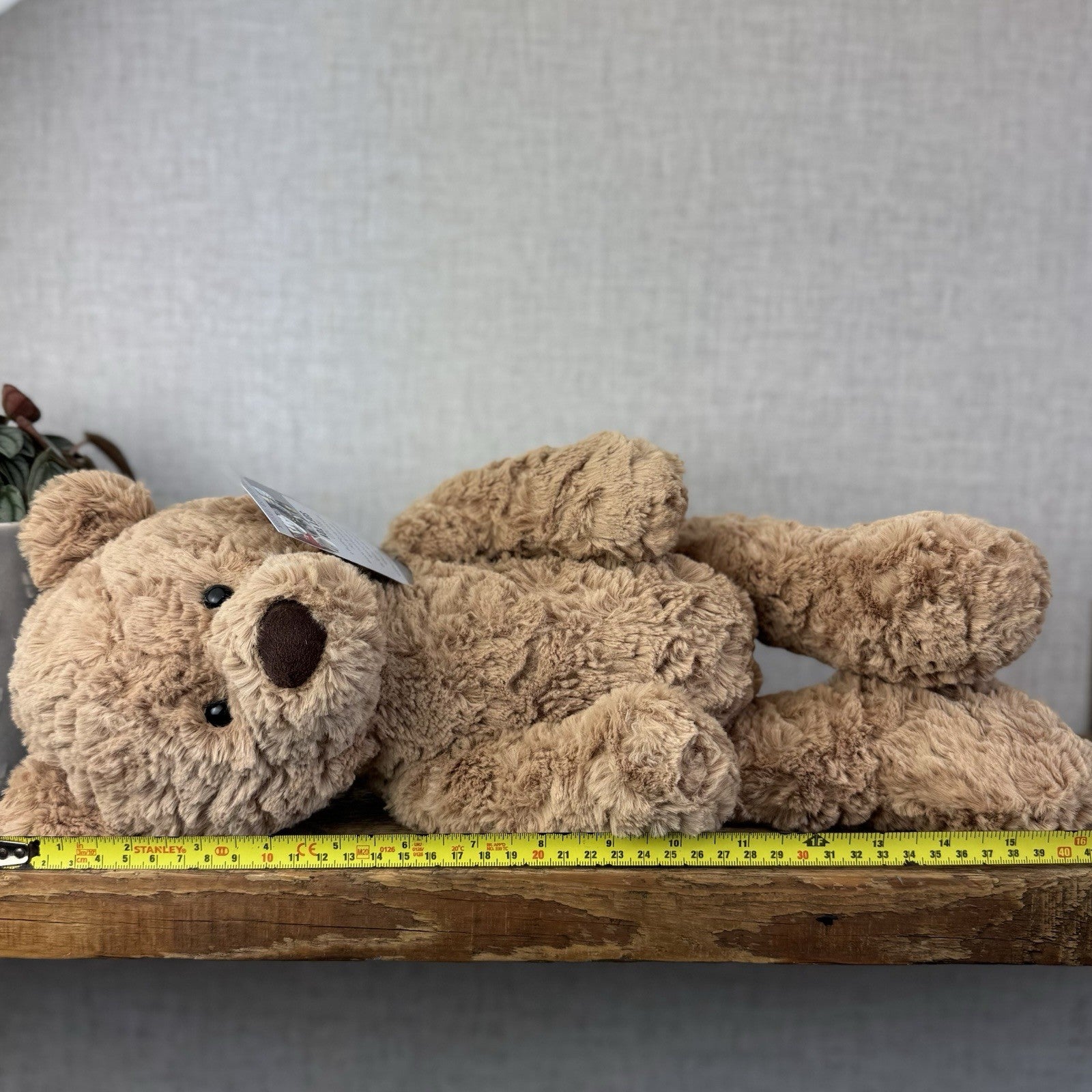 Jellycat Medium Bumbly Bear - Big Brown Retired Bear Soft Toy Beanie 18”