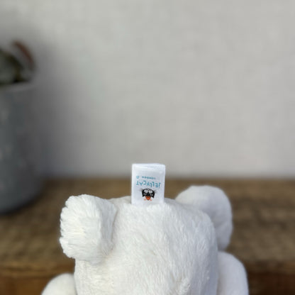 Jellycat Small Bashful Blossom Cream Bunny Berry - Cream Bunny Pink Ears NWOT 8”