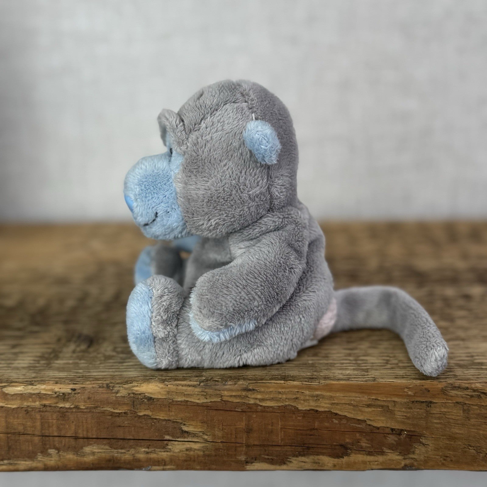 Blue Nose Friends Giggles Gibbon - Mini Monkey Soft Toy Grey Carte Blanche
