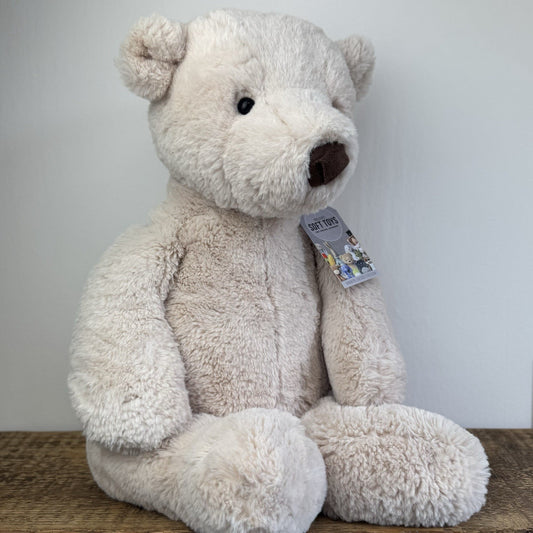 Jellycat Huge Barley Bear - Large Cream Bear Retired Hard To Find 23"