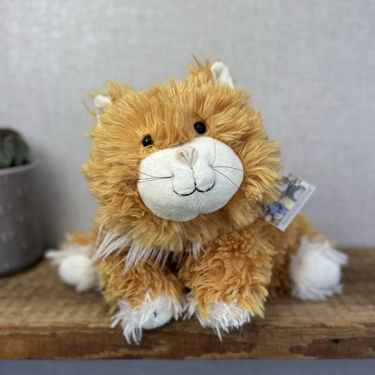 Jellycat Medium Truffles Vintage Ginger Cat - Cat Floppy Pillow Beanie Rare NWOT