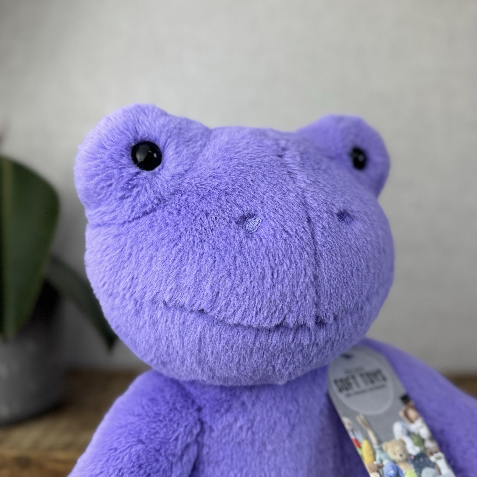 Build a Bear Hoppy Purple Lavender Spring Frog - Purple Frog BAB Retired 17”