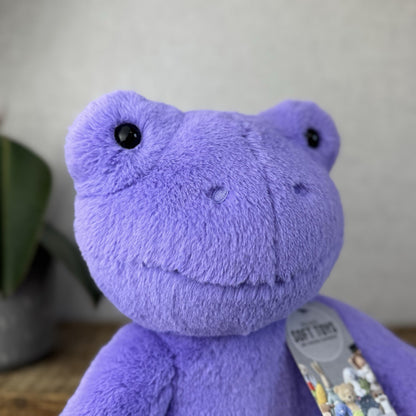 Build a Bear Hoppy Purple Lavender Spring Frog - Purple Frog BAB Retired 17”