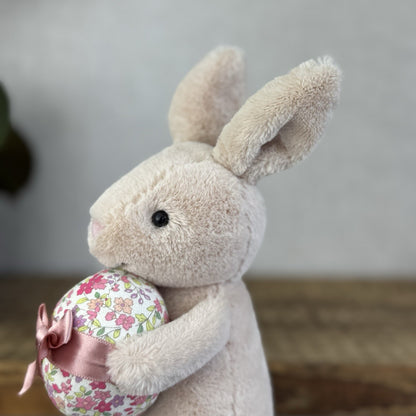 Jellycat Bonnie Bunny with Egg Small Rabbit Plush Toy Beanie Easter Pink 8”