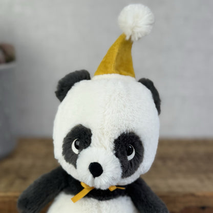 Jellycat Jollipop Panda - Small Panda Party Hat Soft Toy Beanie Retire 8" (#2)