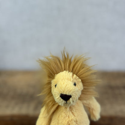 Jellycat Baby Bashful Lion - Tiny Mini Lion Soft Toy Pocket Pal Beanie Rare 5”