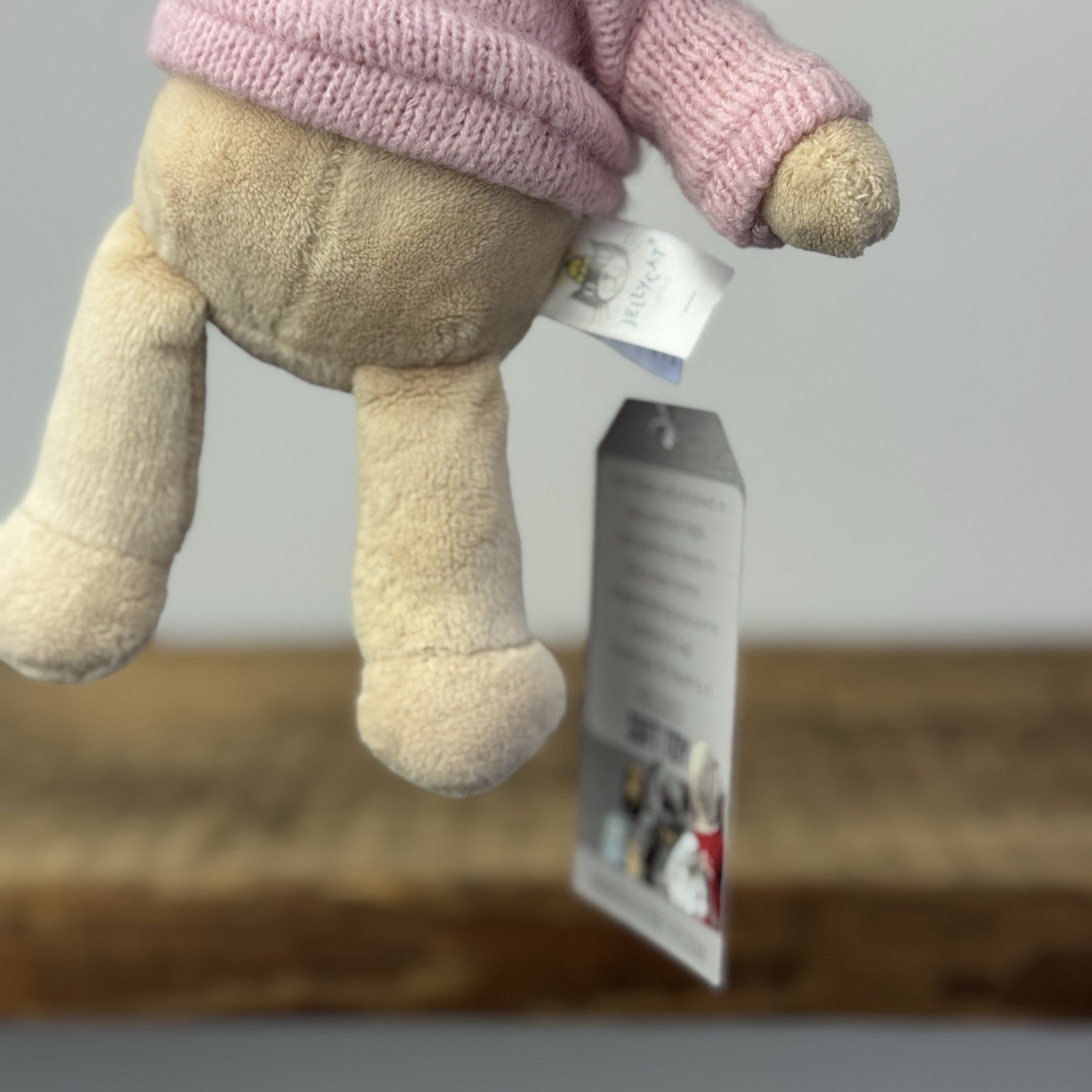 Jellycat Toastie Bunny - Small Bunny In Pink Jumper (Partial Fabric Tag)