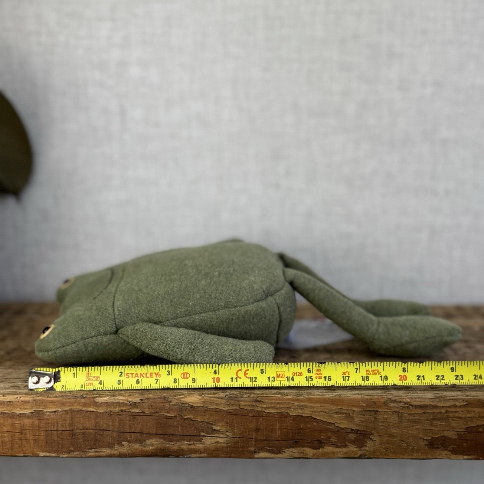 Jellycat Geek Frog - Jersey Green Soft Beanie Frog Toy Retired Small Cute 9"