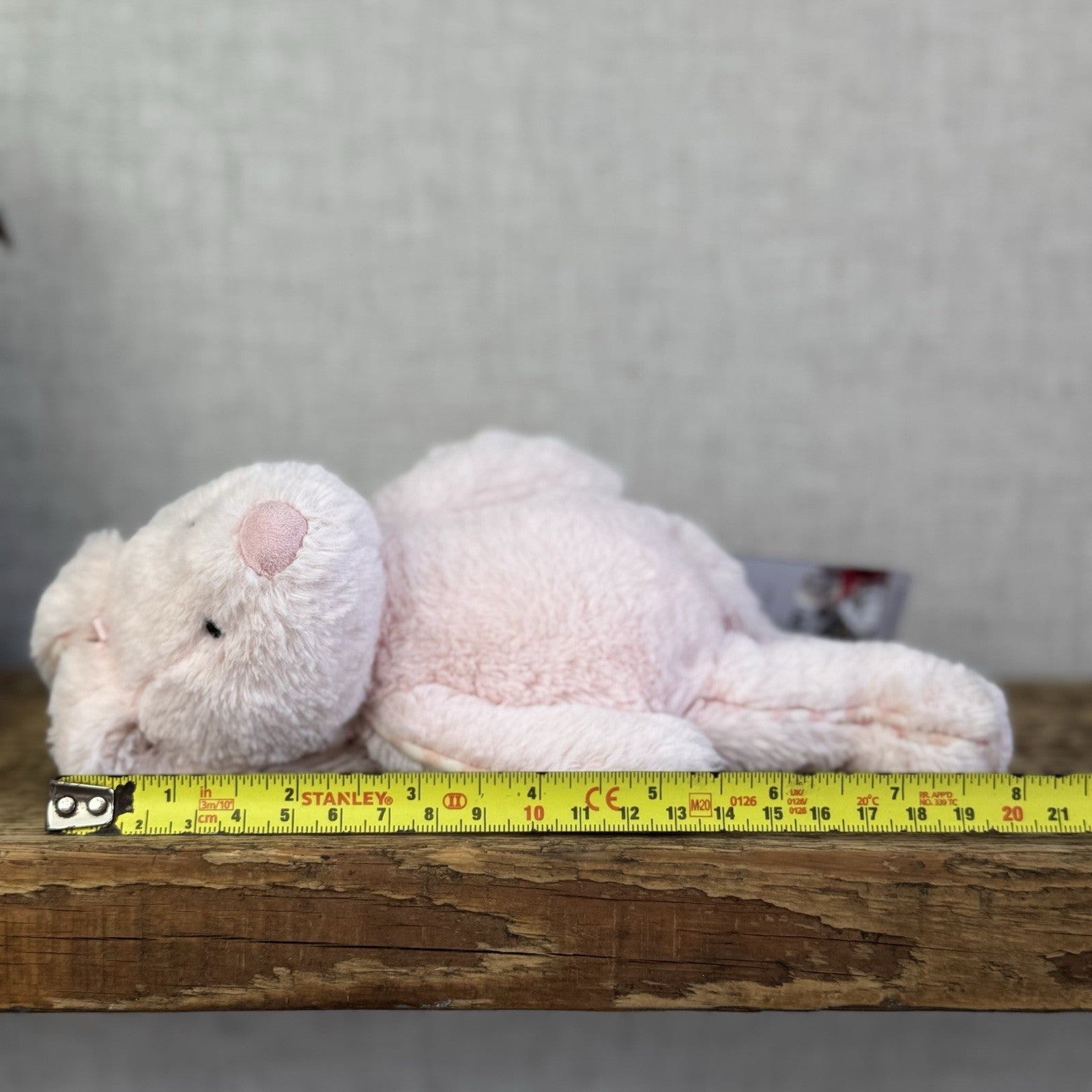 Jellycat Jellykitten Vintage Piper Bunny Small - Pink Piper Bunny Rabbit 8"