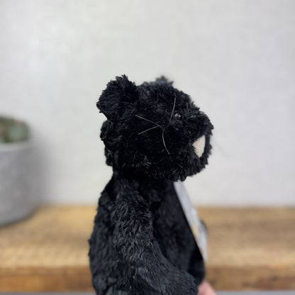 Jellycat Tumbler Cat  - Black Scruffy Bunglie Style Kitten Beanie Plush 10” NWOT