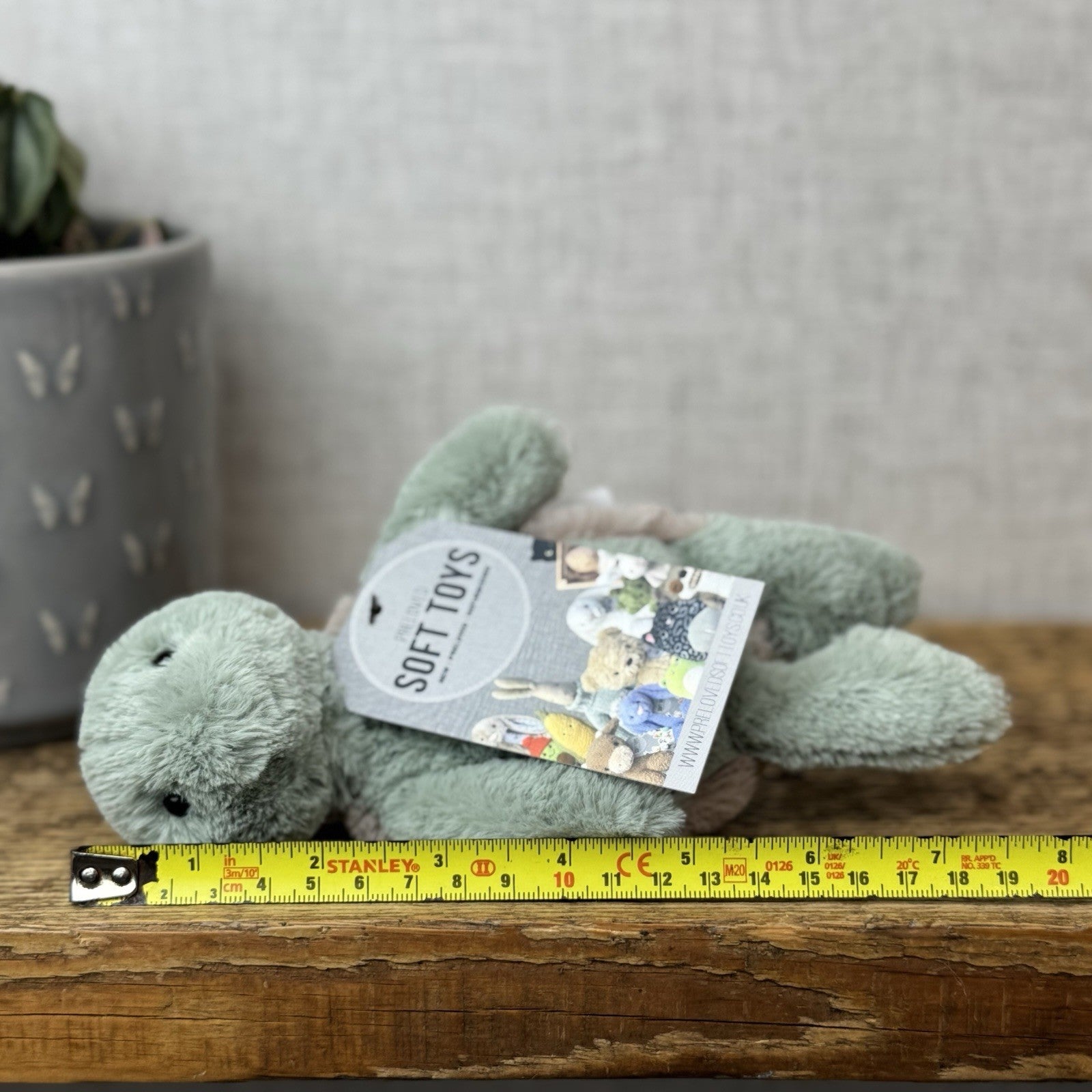 Jellycat Small Bashful Turtle - Small Beanie Light Green Tortoise Retired 8"