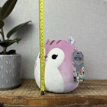 Squishmallow Allina The Squirrel - Pink Squirrel Soft Plush Fluffy Tail - 7.5”