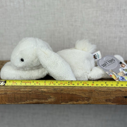 Jellycat SMALL White Smudge Bunny Rabbit - White Company White Bunny Smudge 10”