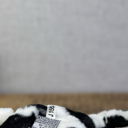 Jellycat Medium Squidgy Black & White Cow - Beanie Cow Vintage Rare With Tags