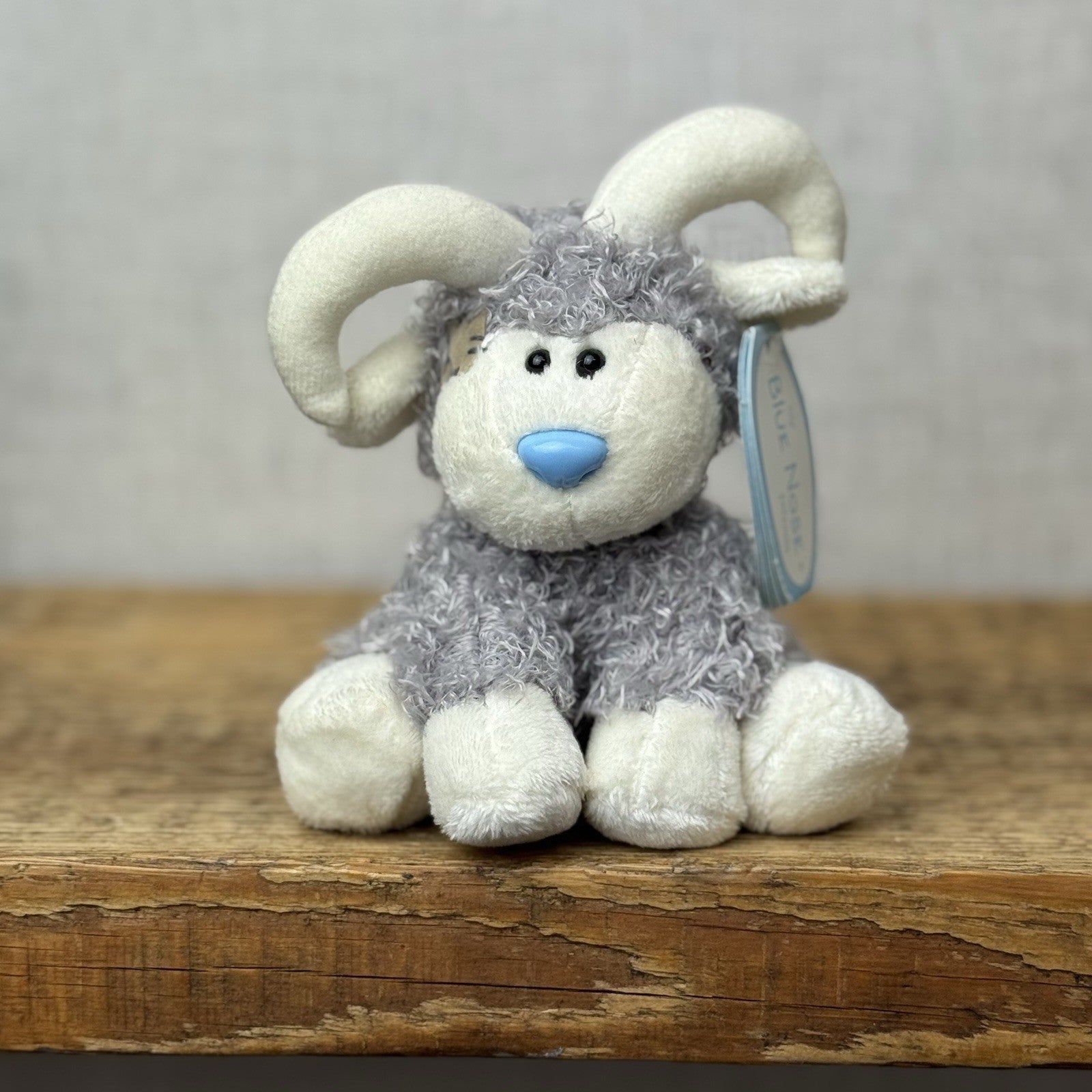 Blue Nose Friends - Kashmir #67 Grey/White Miniature Plush NWT 5"