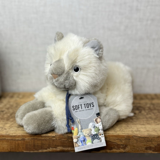 Dakin Vintage Persian Cat Soft Toy - Fluffy Persian Kitten Cat Soft Plush 10"