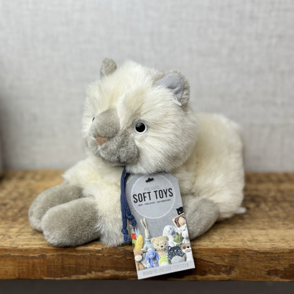 Dakin Vintage Persian Cat Soft Toy - Fluffy Persian Kitten Cat Soft Plush 10"