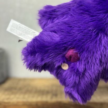 Fuggler Rabbid Rabbit Purple Fluffy Bunny Fuggler Rare/Retired Collectible 