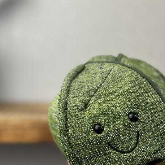 Jellycat Amuseable Glisten Brussels Sprout - Christmas Plush Soft Toy 4”