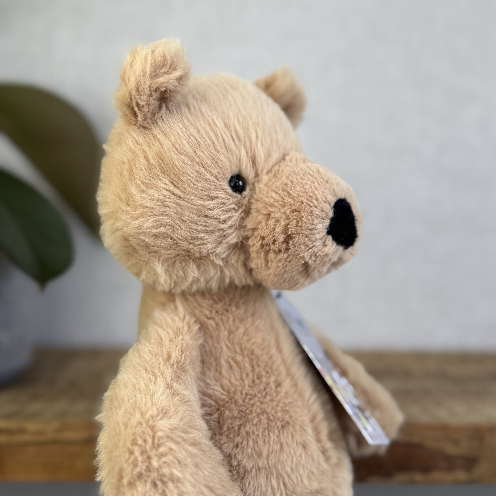 Jellycat Rufus Teddy Bear Plush Soft Toy - Small Fluffy Sitting Bear Beanie 10"