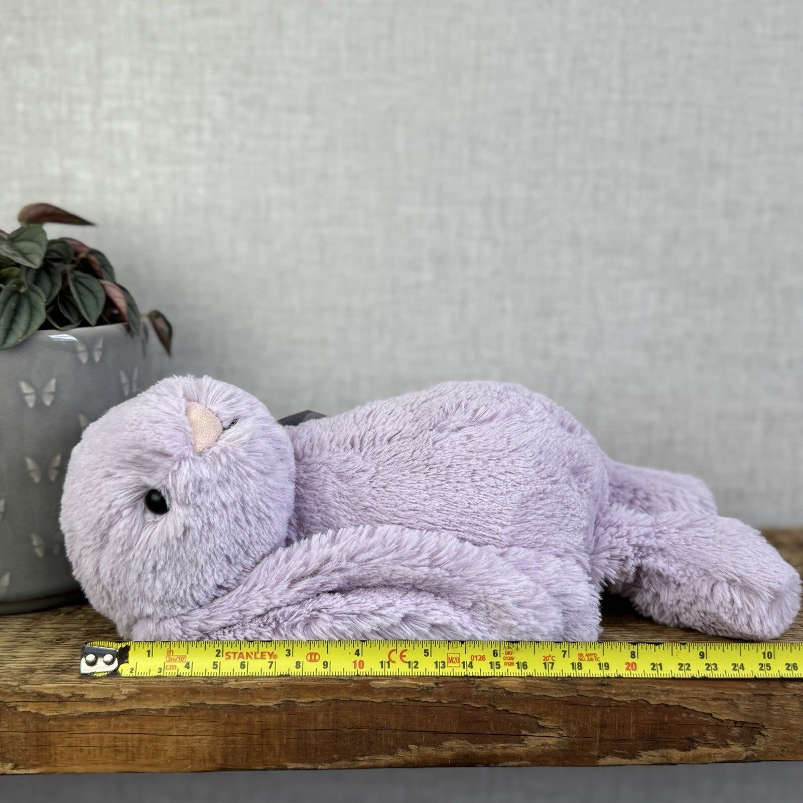 Jellycat Medium Bashful Hyacinth Bunny -  Lilac Purple Bunny Rabbit 12”