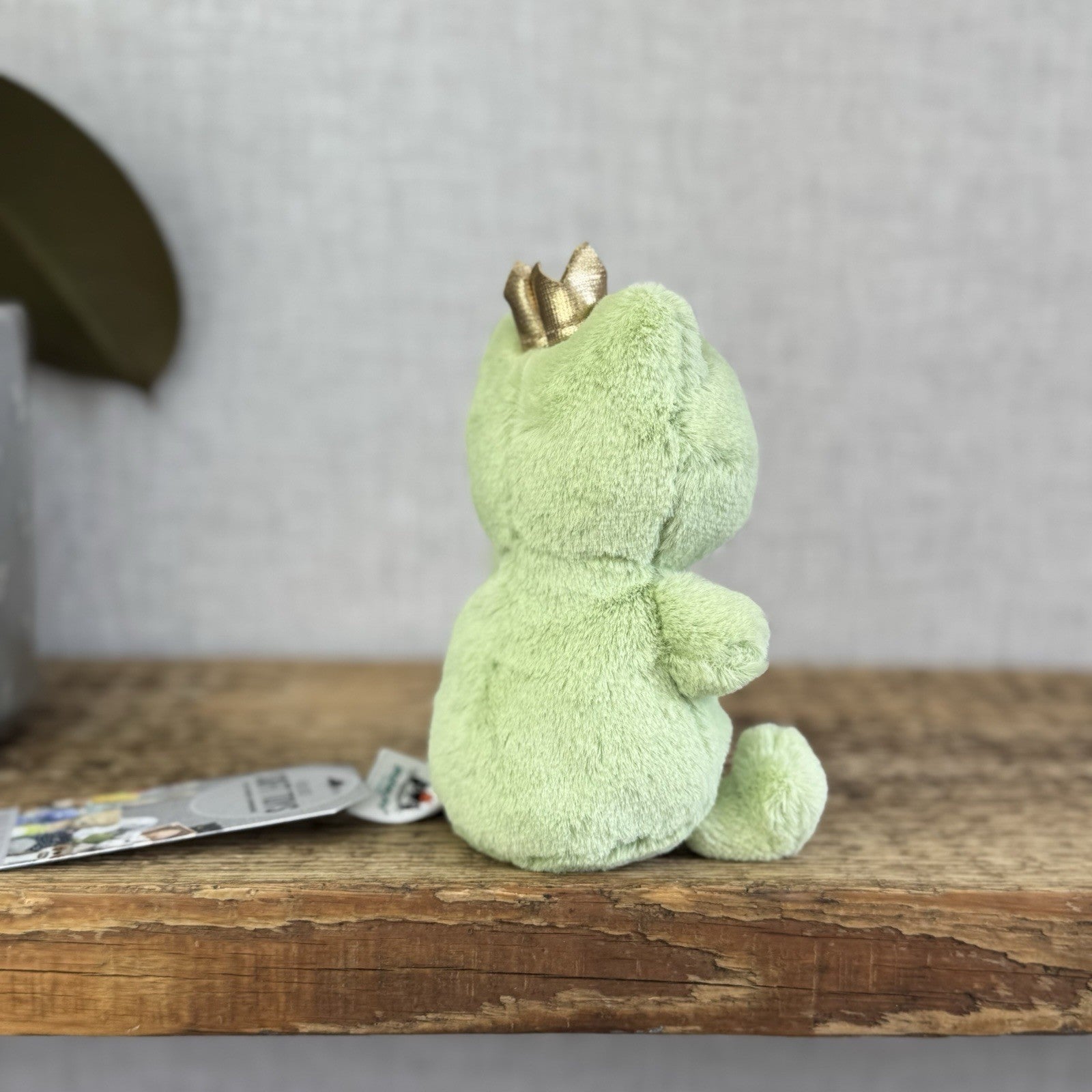 Jellycat Crowning Croaker Green Frog - Small Mini Frog - Pocket Pal - Frog Plush