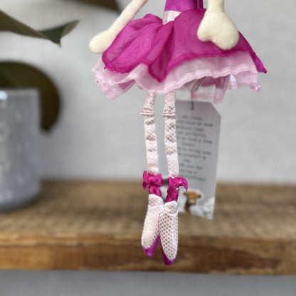 Jellycat Pirouette Mouse - Pink Ballerina Vintage Mouse Mini Soft Toy Small 9”