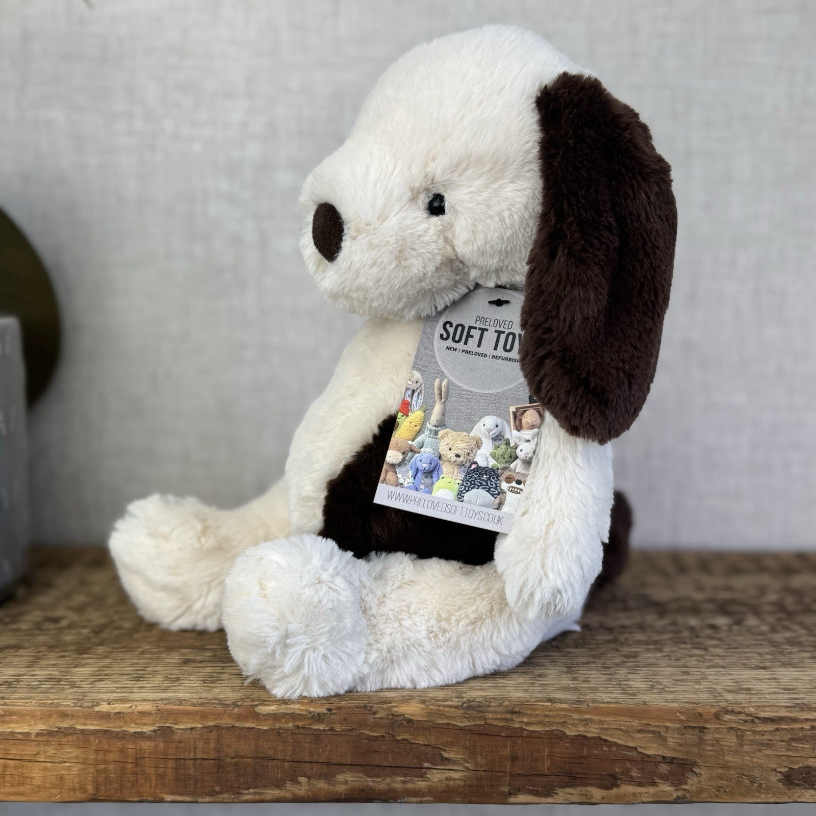Jellycat Medium Puffles Dog Puppy - Super Soft Puppy Dog Medium Retired 12”