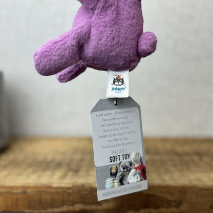 Jellycat Sweetsicle Bunny - Tiny Purple Rabbit Plush Beanie New Without Tags 5"
