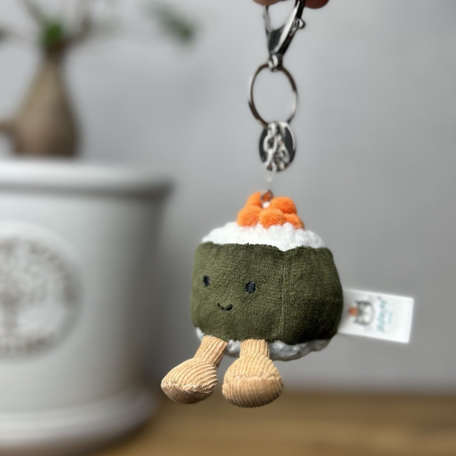 Jellycat Mini Maki Keyring - Custom made Keyring Jellycat Sushi