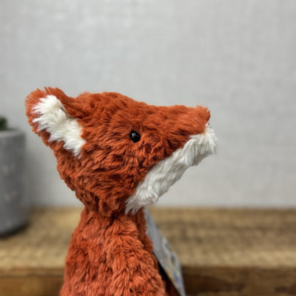 Jellycat Smuffle Fox - Medium Long Limbed Textured Fox Woodland Beanie Rare 15"