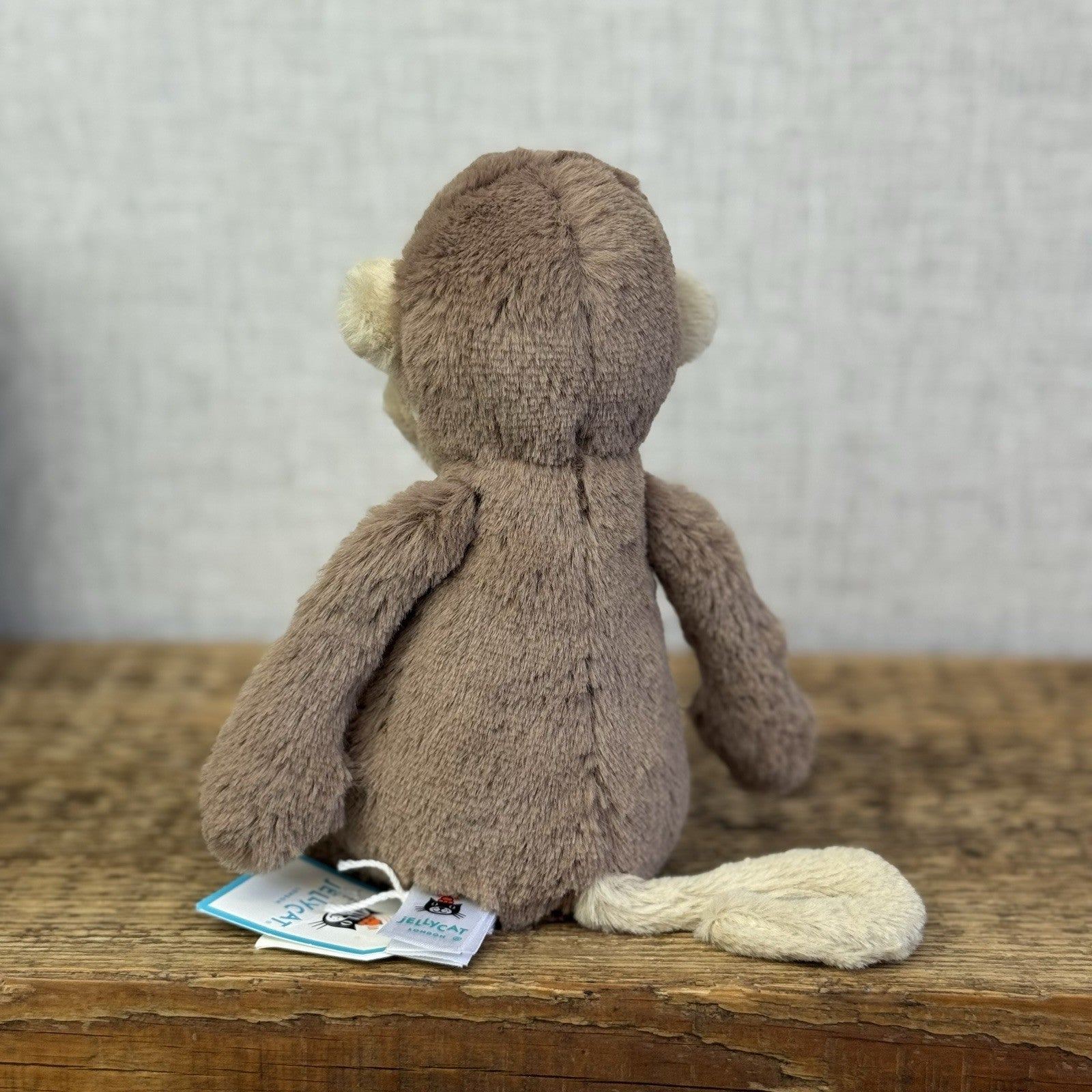 Jellycat Small Bashful Monkey Retired Brown Beanie Monkey Plush Retired 8" BNWT